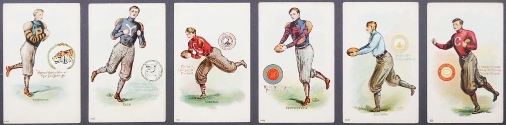 (6) 1905 POSTCARDS IVY LEAGUE