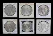 6 1925 AND 1926 PEACE SILVER D
