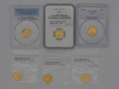 (6) $5 US GOLD COINS, 1/10 OZ