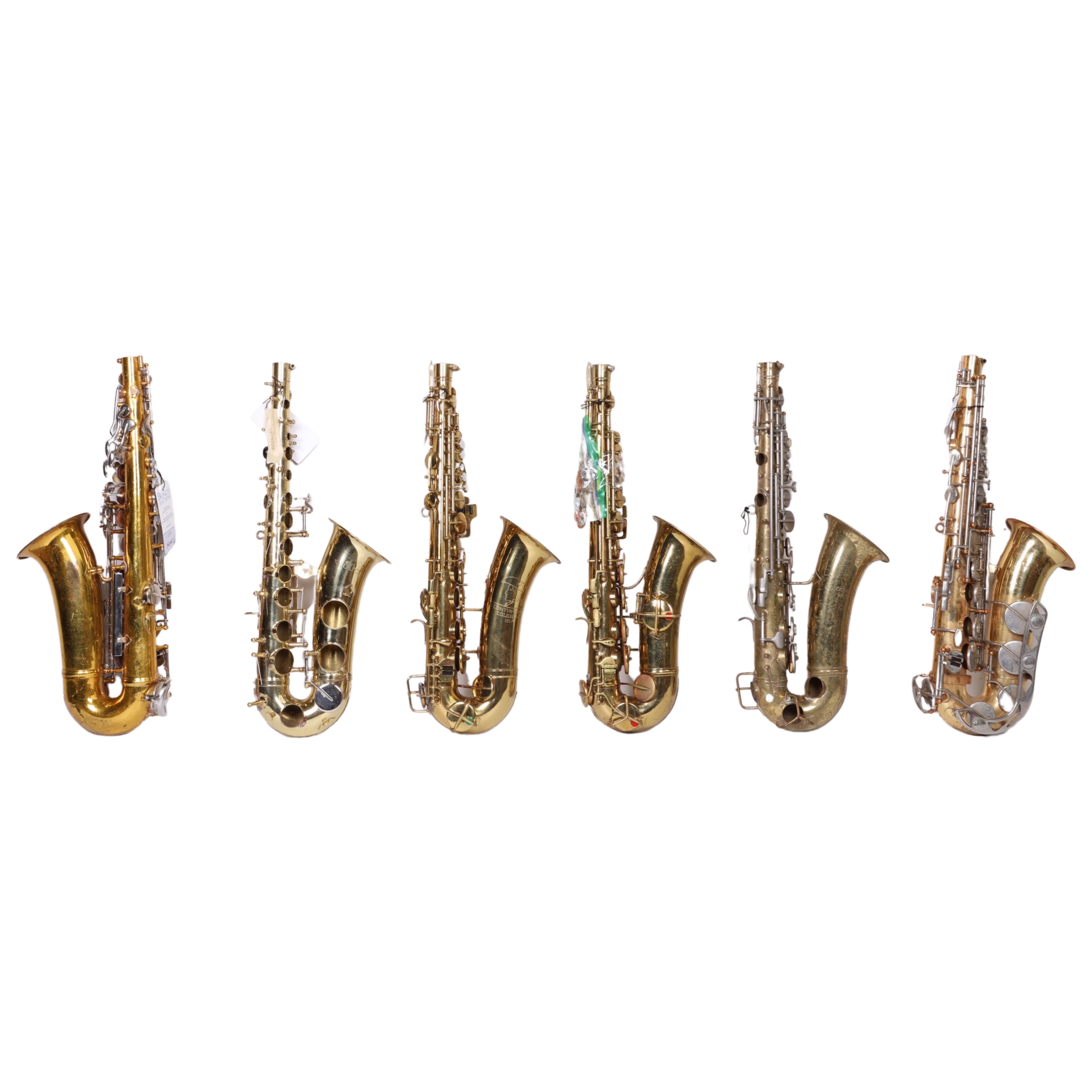 (6) Alto saxophones, for parts or