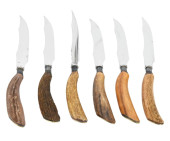 6 ANTIQUE ASPREY NATURAL STAG