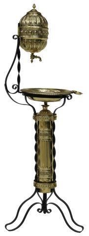 (6) ANTIQUE BRASS DOCTOR'S SINK &