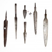 (6) ANTIQUE FORGED IRON SPEAR