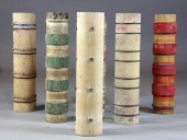 (6) Antique Victorian Wooden W