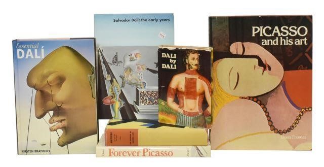 (6) ART BOOKS: PABLO PICASSO, DALI,
