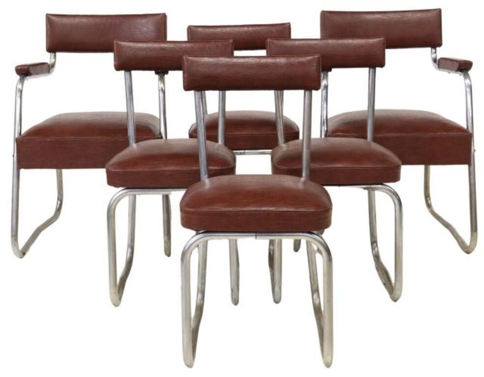(6) ART DECO TUBULAR STEEL