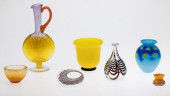 6 ART GLASS ARTICLES INCLUD KO