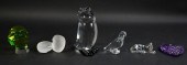 6 ART GLASS SCULPTURES6 art gl
