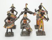 6 ASHANTI SHAMAN HAND PAINTED