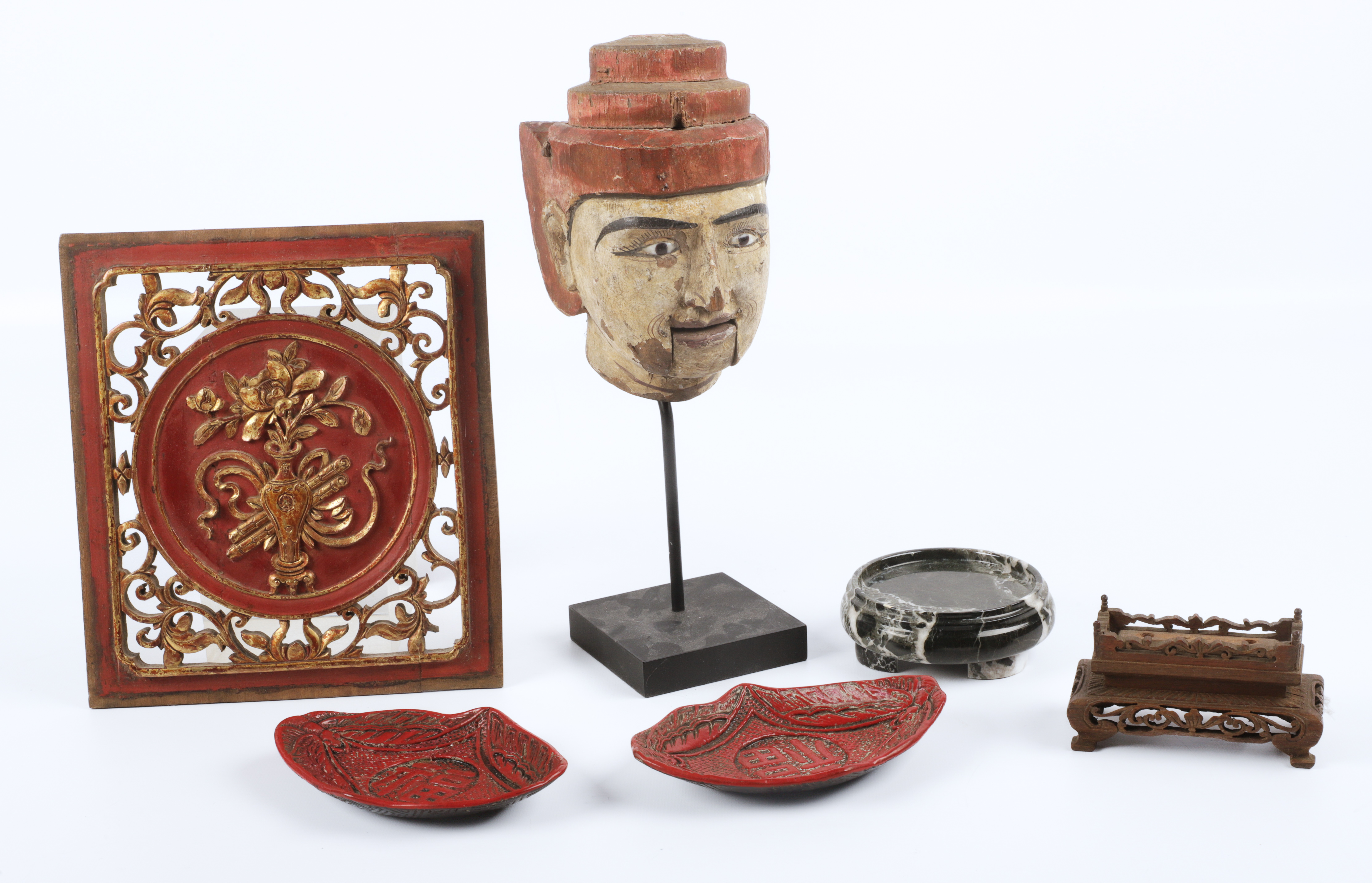 (6) Asian items, c/ Pair of Chinese