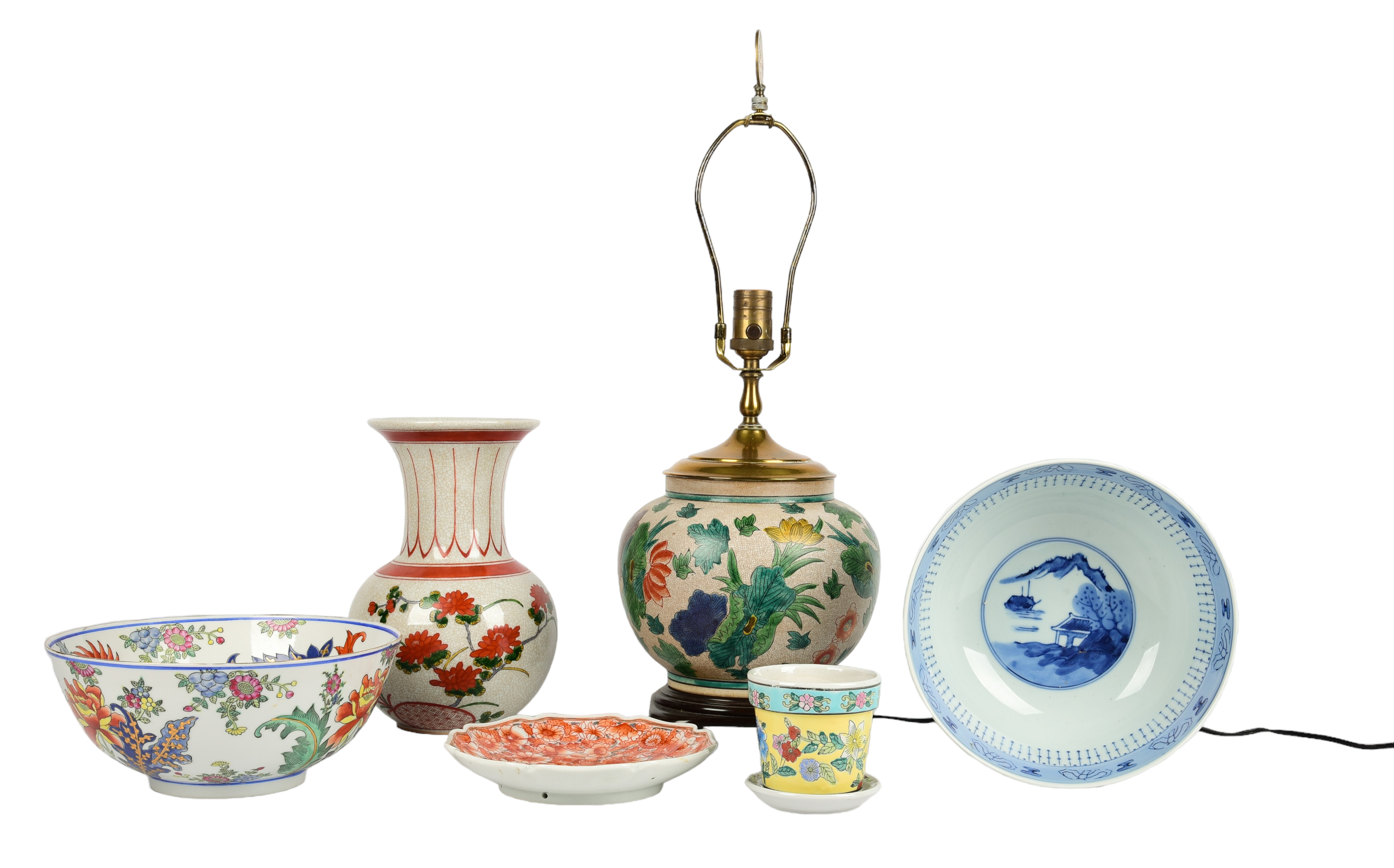 (6) Asian items, c/o unmarked