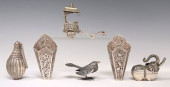 (6) ASIAN SILVER MODELS, FLASK