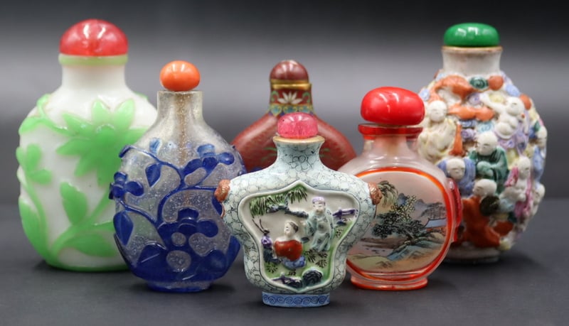 (6) ASSORTED CHINESE/ASIAN SNUFF