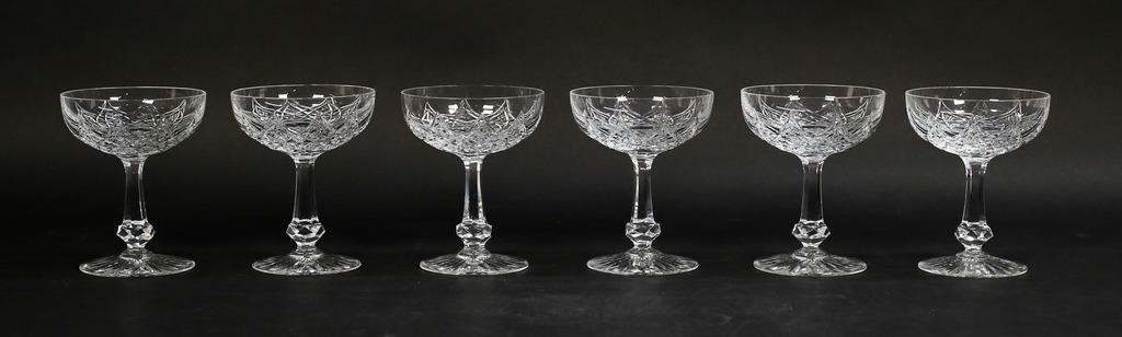 6 BACCARAT COLBERT CHAMPAGNES /