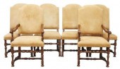 (6) BAROQUE STYLE LEATHER HIGH