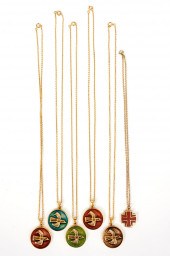 6 BERNARD CHAUDRON GOLD PLATE