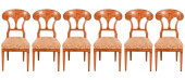 6 BIEDERMEIER CARVED UPHOLSTER