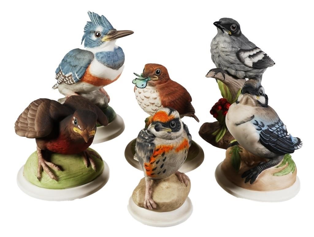 (6) BOEHM PORCELAIN BABY BIRD