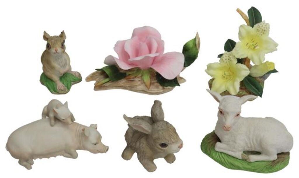 (6) BOEHM PORCELAIN FARM ANIMALS