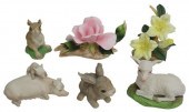 (6) BOEHM PORCELAIN FARM ANIMA