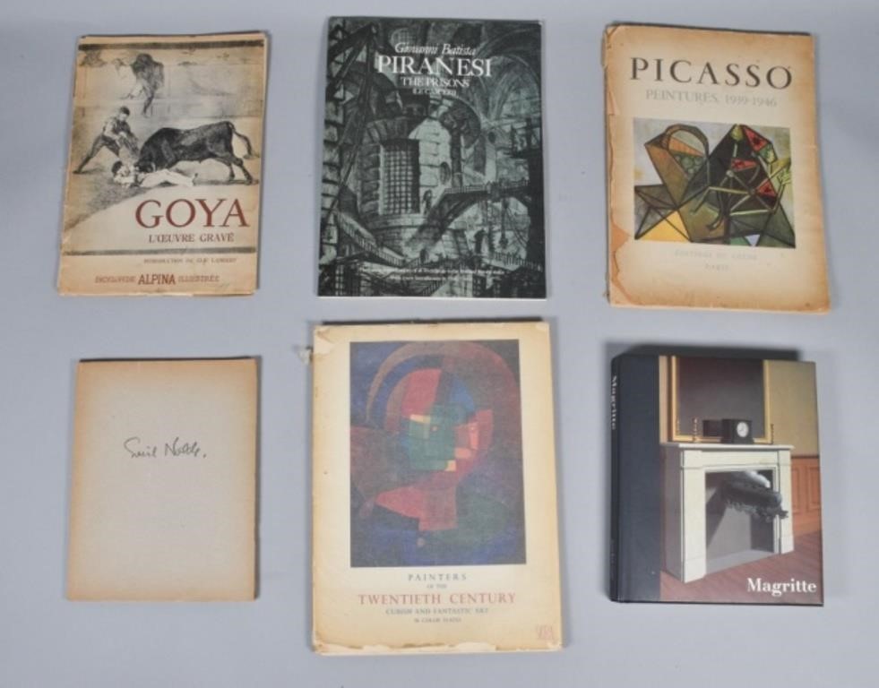 6 BOOKS AND PORTFOLIOS OF PROMINENT