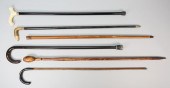 6 CANES & WALKING STICKSLot of