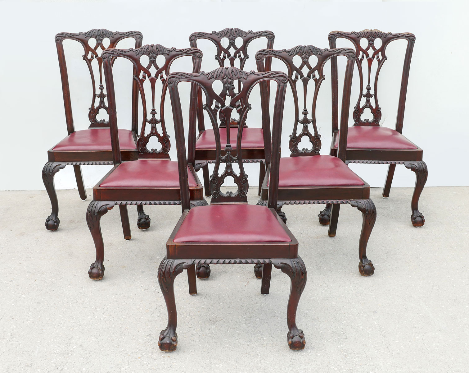 6 CARVED CENTENNIAL CHIPPENDALE
