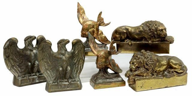 (6) CAST METAL BOOKENDS CANOVA