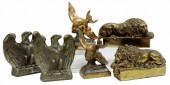 (6) CAST METAL BOOKENDS CANOVA