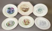 6 CHILDREN'S PLATES WITH TRANS
