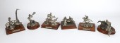 (6) Chilmark pewter Wild West