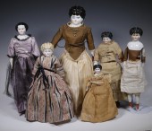(6) CHINA HEAD DOLLS Collectio