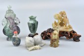 6 CHINESE ARTICLES W/ TOURMALI