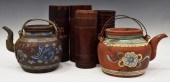 (6) CHINESE CLAY TEAPOTS & BAM