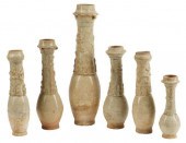 (6) CHINESE POTTERY FUNERARY U