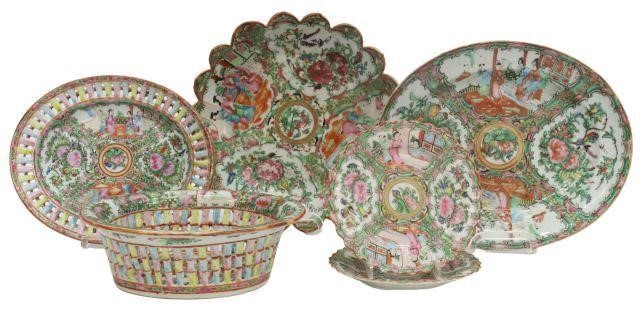 (6) CHINESE ROSE MEDALLION