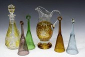 (6) COLLECTION OF ART GLASS TA