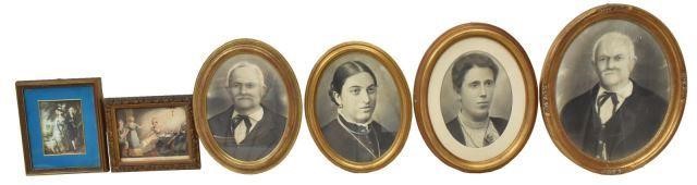 (6) COLLECTION OF FRAMED PRINTS,
