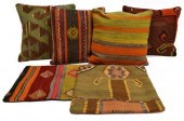 (6) COLLECTION OF KILIM RUG PI