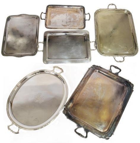 (6) COLLECTION SILVER PLATE HANDLED