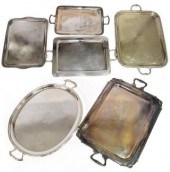 (6) COLLECTION SILVER PLATE HA