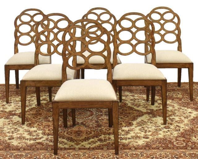 (6) CONTEMPORARY OPENWORK BACK