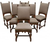(6) CONTINENTAL CARVED OAK LIO