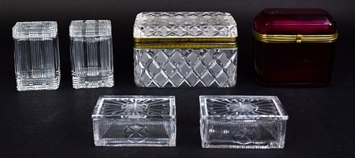 6 CRYSTAL BOXES6 crystal boxes: