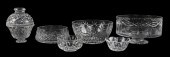 (6) Crystal Waterford bowls to