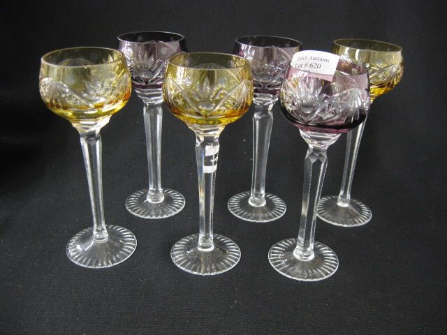 6 Cut-to-Clear Crystal Cordials a