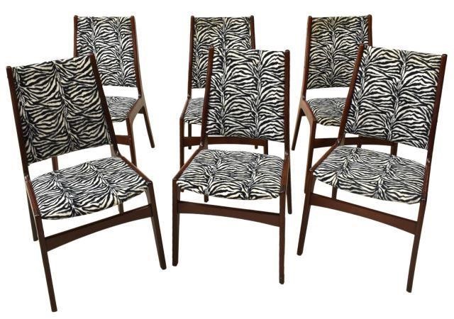 (6) DANISH MID-CENTURY MODERN ZEBRA