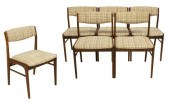 (6) DANISH MID-CENTURY ROSEWOO