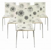 (6) DANISH MODERN BENTWOOD STA