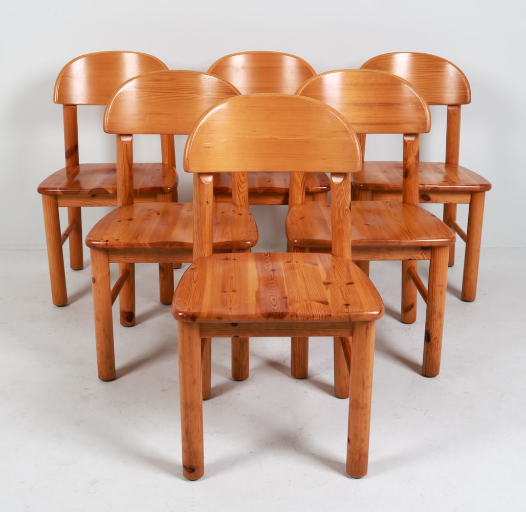 (6) DAUMILLER STYLE PINE DINING
